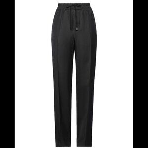 TOM FORD Tailored Viscose & Silk Twill Pants BLACK IT 40 US 4